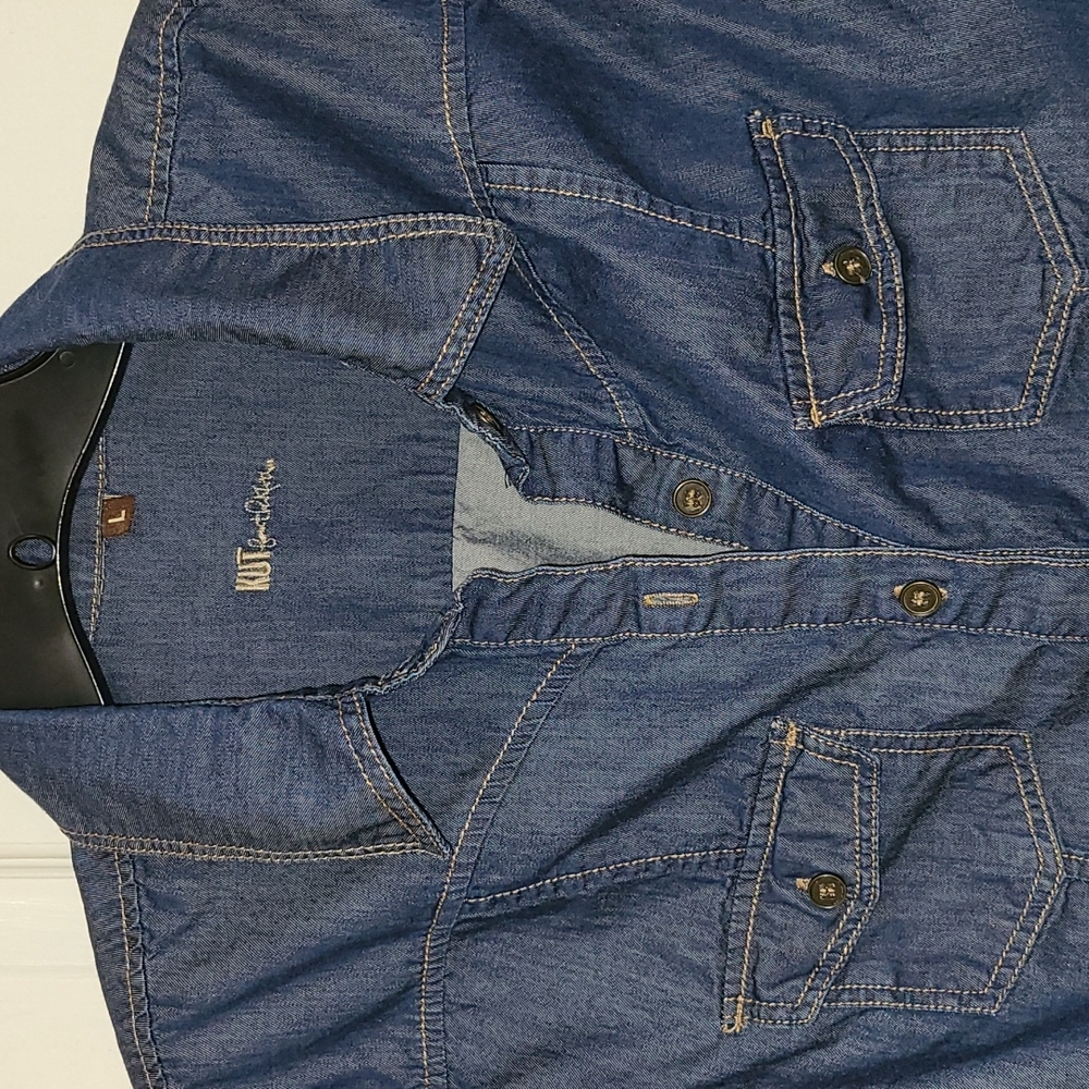 Kut from the Kloth Denim Button down Sz L